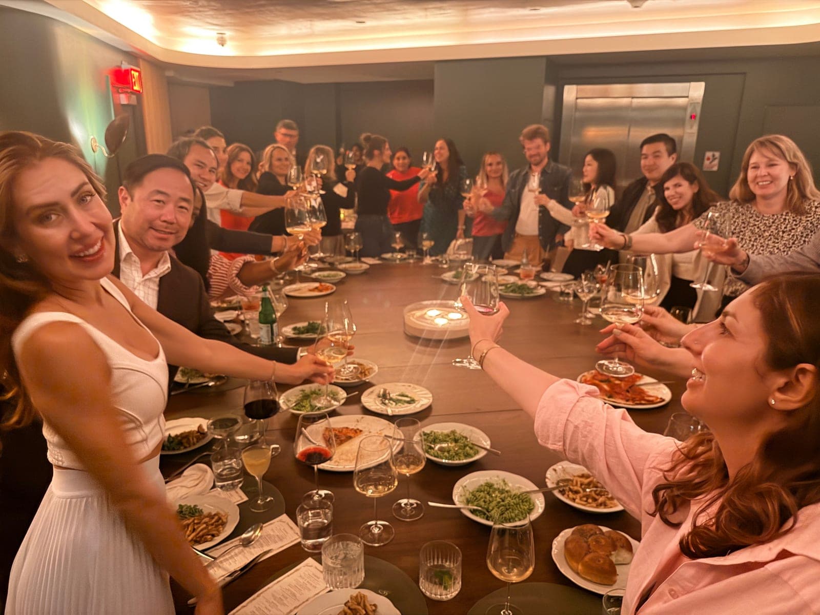 CMORoom guests at dinner